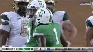 KD Davis (North Texas LB #1) Vs. UAB 2021