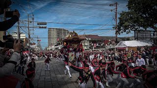 令和5年　10月7日　堺市鳳地区だんじり祭　本宮　美波比神社宮入り　（事故有）