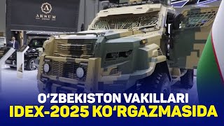 IDEX -2025 xalqaro ko‘rgazmasida O‘zbekiston vakillari ishtirok etmoqda