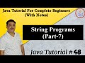String Pattern Programs In Java || Nested Loops || By Harvinder Singh