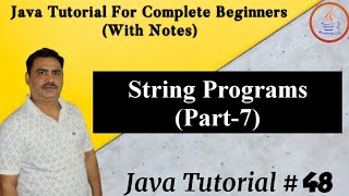 String Pattern Programs In Java || Nested Loops || By Harvinder Singh