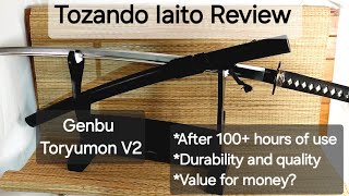 Full Review of the Genbu Toryumon V2 Koshirae Iaito by Tozando.