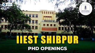 IIEST SHIBPUR PHD PROGRAM OPENINGS