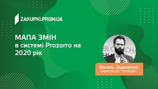 Доповідь 1. Мапа змін в системі Prozorro на 2020 рік (закупівлі по новому)