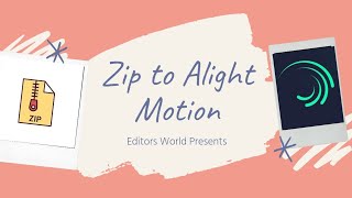 How To Import Zip File Or Xml Project Add To Alight Motion | WANDA TECH