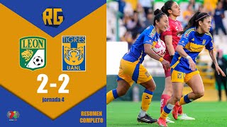 PARTIDAZO | León 2-2 Tigres FEMENIL | Liga MX FEMENIL - jornada 4 Clausura 2025