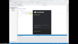 Creating C# Projects/Programs Using Visual Studio 2012
