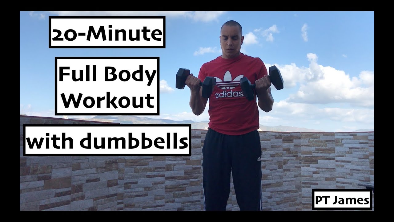 20-Minute Full Body Workout 🏋️ With Dumbbells 🏋️ - YouTube