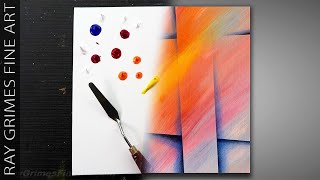 Simple Abstract Techniques to Create Depth / 328 / Colorful and Easy / Painting Demo