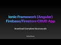 Ionic 5 Firebase CRUD App with Angular
