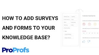 How to Add Surveys And Forms to Your Knowledge Base
