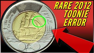 Rare 2012 Canadian Toonie Error in Your Pocket Change!!