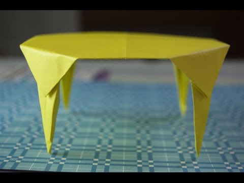 how to make a paper table origami how to make a paper table origami