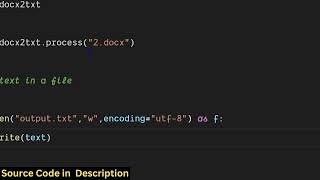 Python Script to Extract Text & Images From Word Document File .DOCX Using docx2txt Library in CMD