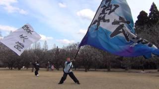 リソル生命の森 梅まつり 翠天翔 - 旗士の演舞