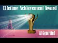 Lifetime Achievement Award-But every lyric is an AI generated image