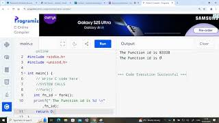 C: System Calls | fork( ) | Function ID | Process ID | getpid( ) | getppid( )