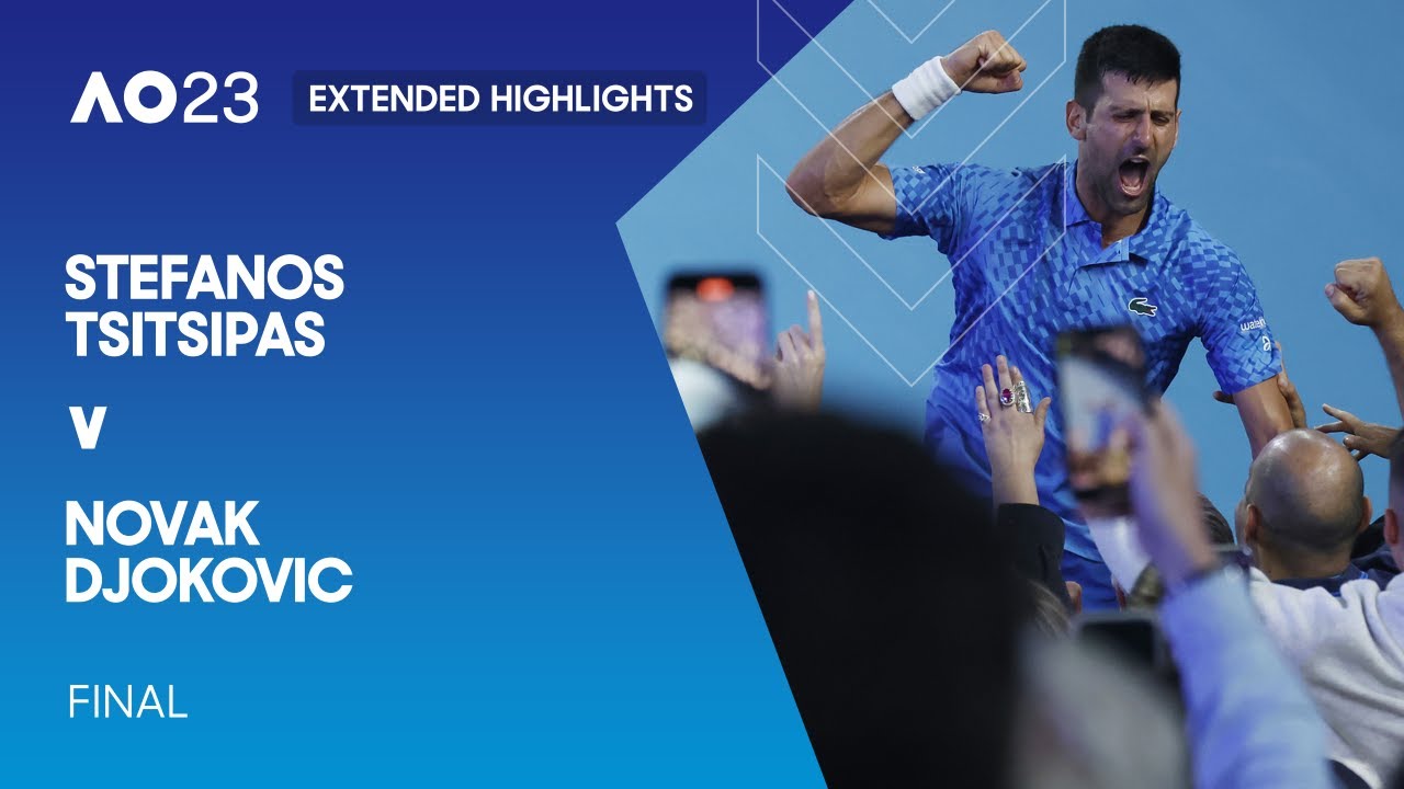 Stefanos Tsitsipas v Novak Djokovic Extended Highlights | Australian Open 2023 Final