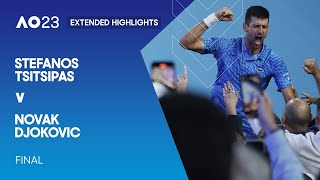 Stefanos Tsitsipas v Novak Djokovic Extended Highlights | Australian Open 2023 Final