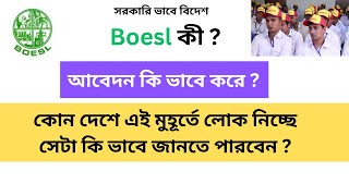 BOSEL কী ? সরকারি ভাবে বিদেশ / How to do apply BOESL? How to do registration boesl ? What is boesl