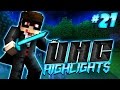 FIRE ASPECT II DIAMOND SWORD - Minecraft UHC Highlights #21 (Huahwi Lights)