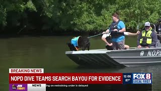 NOPD Dive teams search bayou for evidence