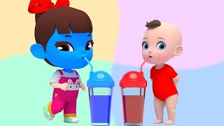 Itsy-bitsy spider Color Juice Song | Super Lime And Toys Nursery Rhymes & Kids Songs