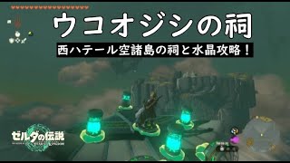 【西ハテール空諸島の祠と水晶】ウコオジシの祠攻略！コログや古びた地図も入手！【ティアキン】