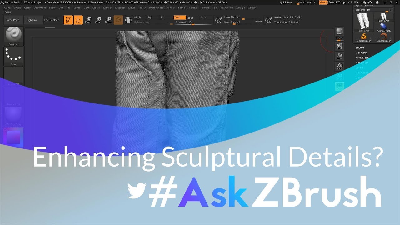 #AskZBrush: “Are There Any Tricks To Increase Or Enhance Surface ...