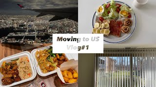 【アメリカ生活🇺🇸】２年越しのアメリカ新婚生活スタート！Moving to US Vlog #1