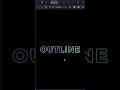 outline text html  #css