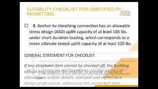 SolSmart Workshop: Best Practices for Solar PV Permitting and Inspection (session 2, permitting II)