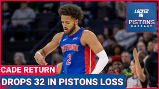 Cade Cunningham Drops 32 In Return As Detroit Pistons Lose To Minnesota Timberwolves