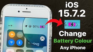 iOS 15.7.2 - How to Change Battery icon Colour in any iPhone - iPhone Big Secret