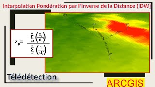 comment faire l'interpolation de données spatiales IDW sur Arcgis