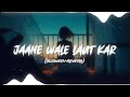 🥀 Jaane Wale Laut Kar 😓 ( slowed reverb ) Lofi Song 🖤 #song