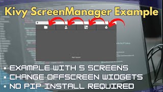 Kivy ScreenManager Example