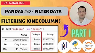 PYTHON PANDAS TUTORIAL #17 - FILTERING DATA BASED ON A PARTICULAR COLUMN