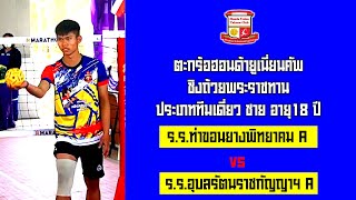 ไฮไลท์ ตะกร้อฮอนด้ายูเนี่ยนคัพ อายุ18 ปี | ร.ร.ท่าขอนยาง A vs ร.ร.อุบลรัตนราชกัญญาฯ A | ทีมเดี่ยวชาย