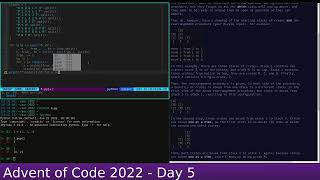 Advent of Code 2022 in Python - Day 5 - SOLVED & REFACTORED