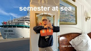 semester at sea move in vlog!