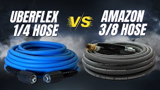Uberflex 1/4 Hose vs 3/8 Amazon Gray Hose | Reviewing & Testing | Car Wash Tips