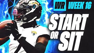 🔥 WEEK 16 WR MUST Start/Sit Analysis! 🚀 | 2024 Fantasy Football Advice