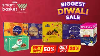 Biggest Diwali Sale |Get Upto 20-50% Off On Cadbury | Sapphire | Bikano | Bikaji | Real #smartbasket