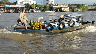 Mekong Delta Floating Market - Cai Rang (Vietnam) - 4K