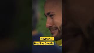 #neymar crying 😥 after #brasil vs #croatia match #footballnews