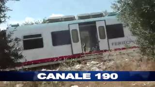 CORATO   Scontro tra due treni della Bari Nord nel territorio di Corato.