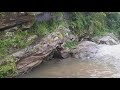 nepals river lohore khola dailekh naumule during rainy season .