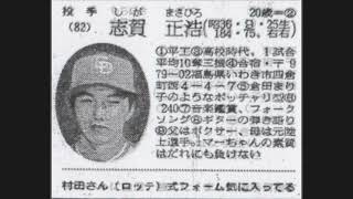 1981年　中日ドラゴンズ「選手名鑑」