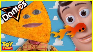 Toy Story Woody 3D DORITOS Fever | Snack Food Metamorphosis Buzz Lightyear Pixar 4 Real Life